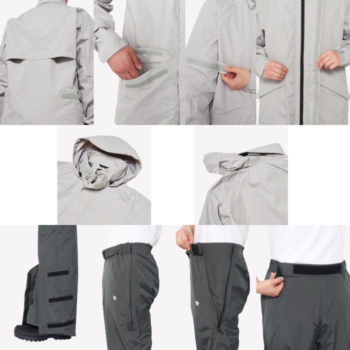 在庫限り】GOLDWIN GB23300 RIDING RAIN SHELL ダークスレート｜レイン