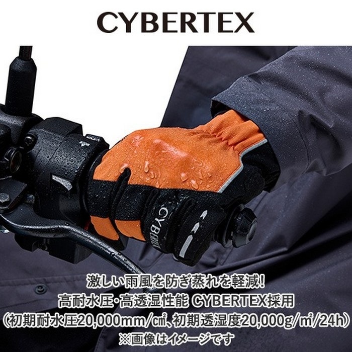 YL7001 CYBERTEXグローブ ブラック｜レイングローブ｜の通販なら