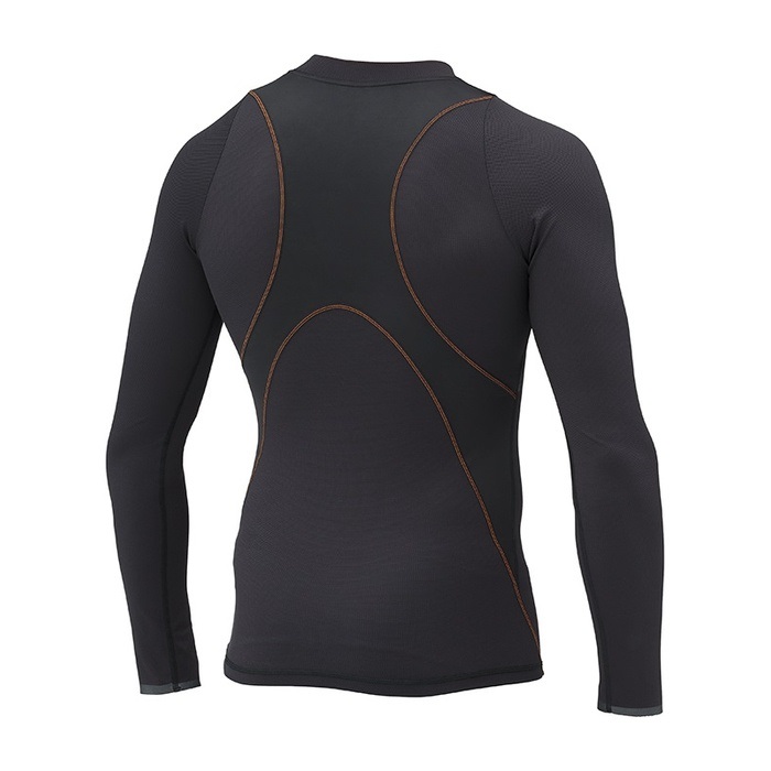 HRU701 HYOD BOOST CROSS-MESH UNDER SHIRTS BLACK/ORANGE