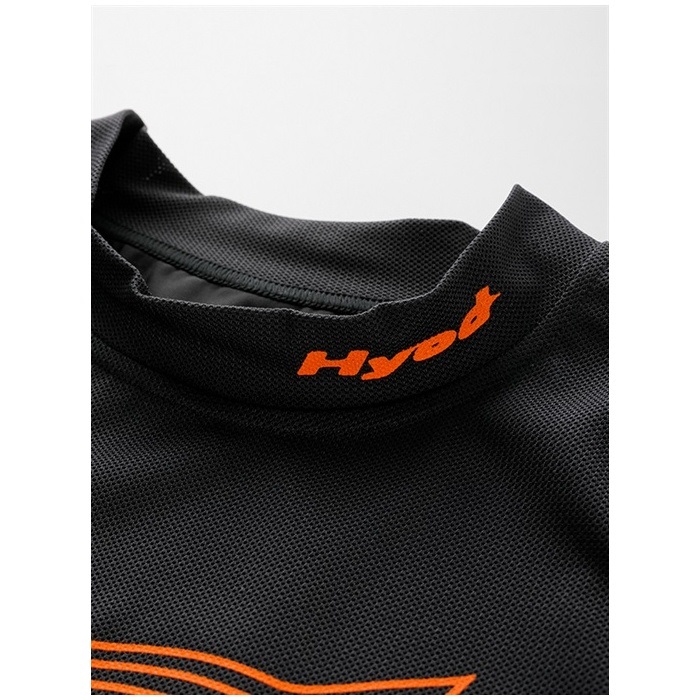 HRU701 HYOD BOOST CROSS-MESH UNDER SHIRTS BLACK/ORANGE