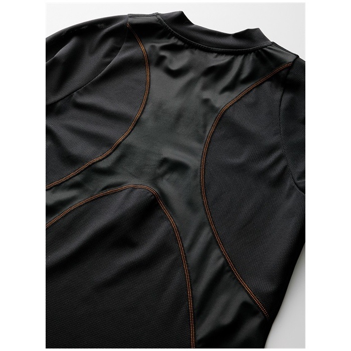 HRU701 HYOD BOOST CROSS-MESH UNDER SHIRTS BLACK/GREY｜上半身