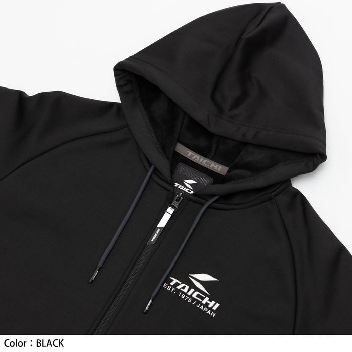 RSU632 ウォームライド フーデッドシャツ BLACK｜上半身インナー