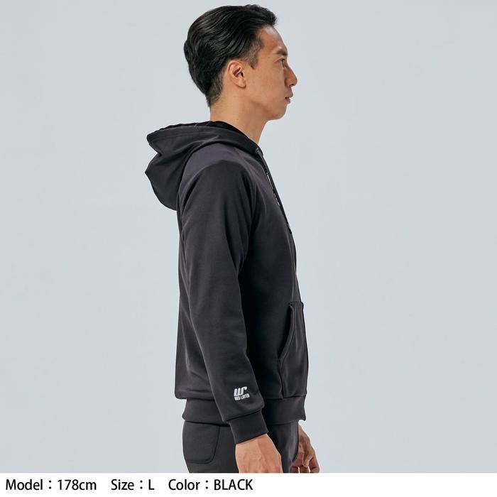 RSU632 ウォームライド フーデッドシャツ BLACK｜上半身インナー