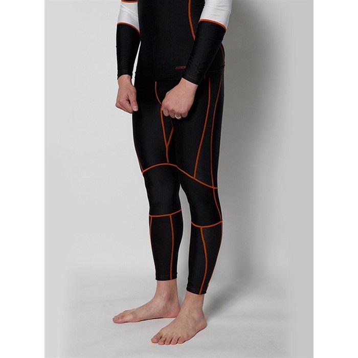 HRU003 BOOST UNDER PANTS BLACK/ORANGE｜下半身インナーウェア