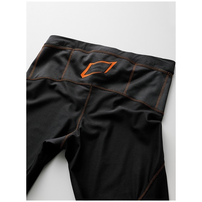HRU703 HYOD BOOST CROSS-MESH UNDER PANTS BLACK/ORANGE｜下半身