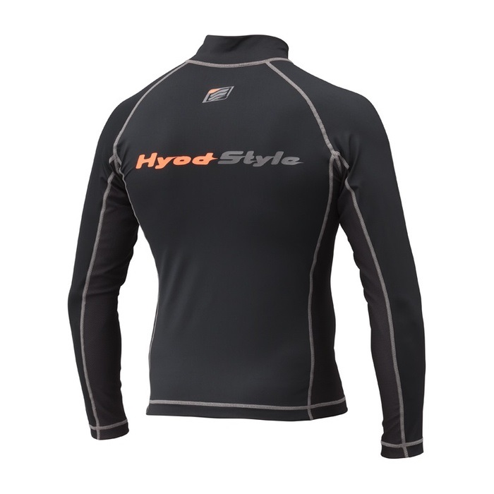 ヒョードー　UNiON COOL iD RASH GUARD STU120C UNiON COOL iD RASH GUARD BLACK/GREY STITCH｜冷感
