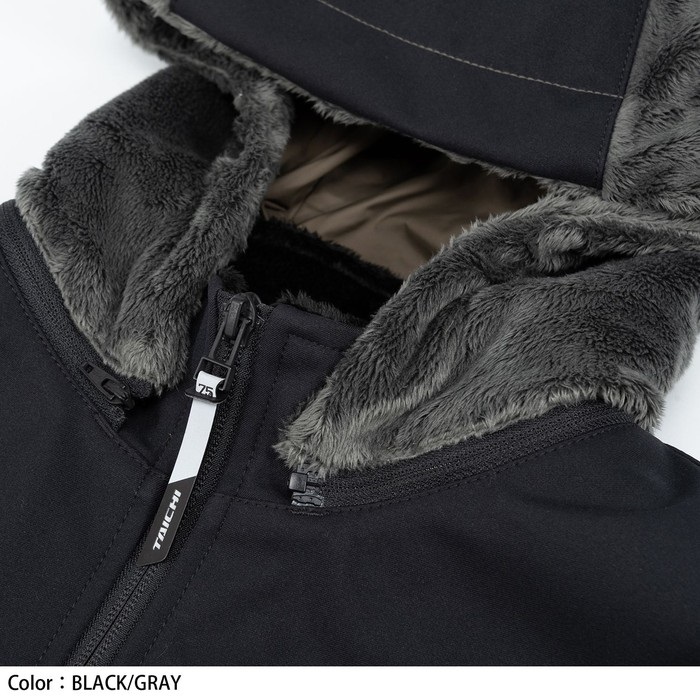 RSU638 e-HEAT フリース インナーパーカ BLACK｜電熱ジャケット