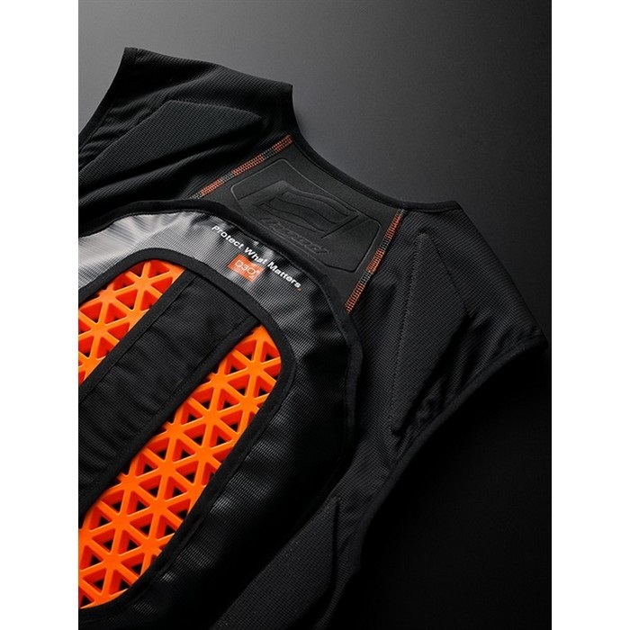 HRZ910N D3O AIR PROTECT VEST(onepiece) BLACK｜上半身プロテクター 