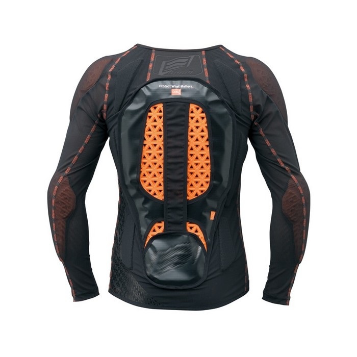 HRZ917D D3O AIR PROTECT SHIRTS(onepiece) BLACK/ORANGE STITCH