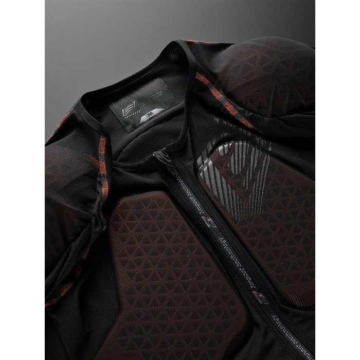 HRZ913D D3O AIR PROTECT SHIRTS(separate) BLACK/ORANGE STITCH