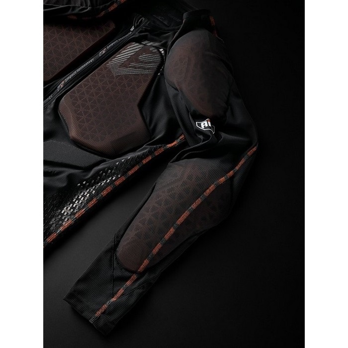 HRZ913D D3O AIR PROTECT SHIRTS(separate) BLACK/ORANGE STITCH