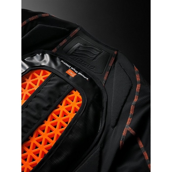 HRZ913D D3O AIR PROTECT SHIRTS(separate) BLACK/ORANGE STITCH