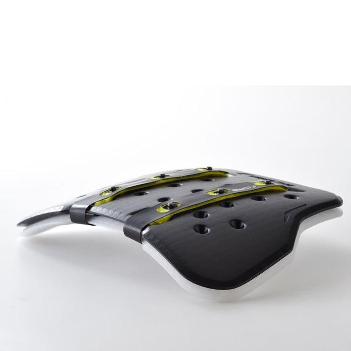 TRV063 TECCELL チェストプロテクター (ボタンタイプ) BLACK/WHITE 