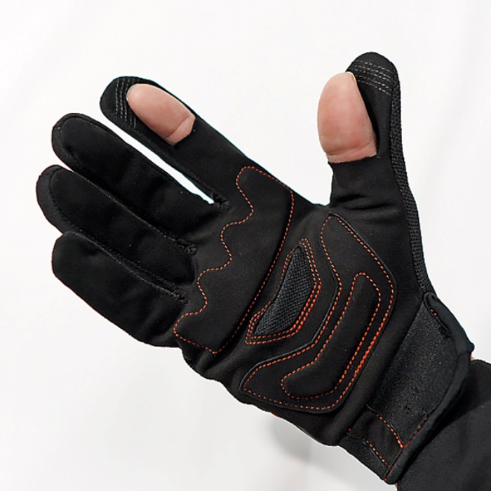 在庫限り】 FG-S618 スリットニットグローブ ブラック＆グリーン