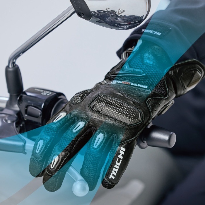 RSタイチ RST442　ラプターメッシュグローブ　Lサイズブラック/ブルー 在庫限り】RST442 ラプターメッシュグローブ BLUE/BLACK｜メッシュ