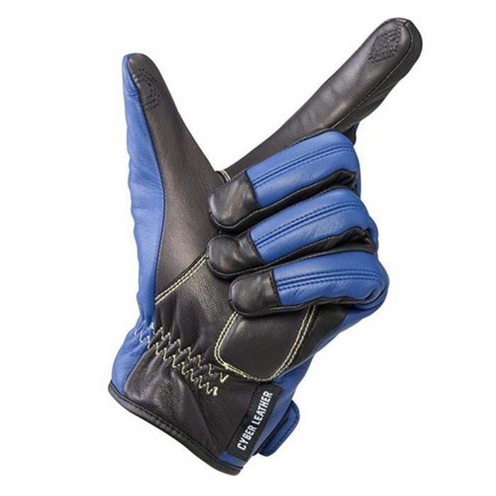 YL4005 サイバーレザーウィンターグローブ ブルー｜ウィンター