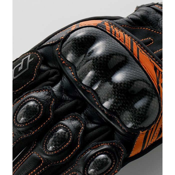 HSG517S ST-X CORE WINTER GLOVES ブラック/ホワイト オレンジステッチ
