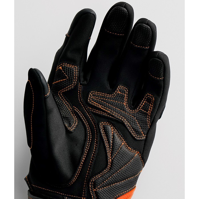 HSG517S ST-X CORE WINTER GLOVES ブラック/ホワイト オレンジステッチ