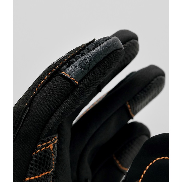 HSG517S ST-X CORE WINTER GLOVES ブラック/ホワイト オレンジステッチ