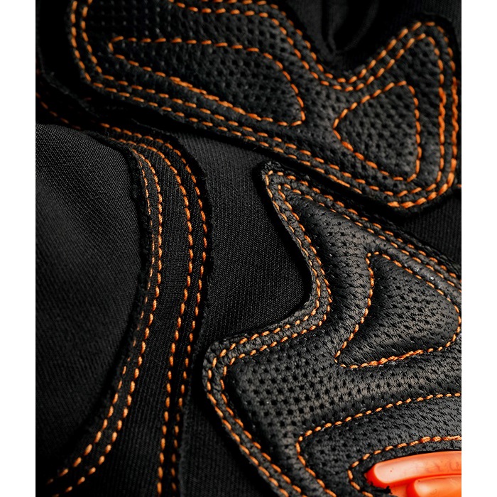 HSG518N ST-X RIDE WINTER GLOVES ブラック/オレンジステッチ