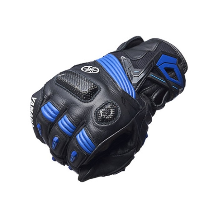 【新品】Per noi ブルーレザー グローブ YL4003 スポーツレザーグローブ ブラック/ヤマハブルー｜レザー