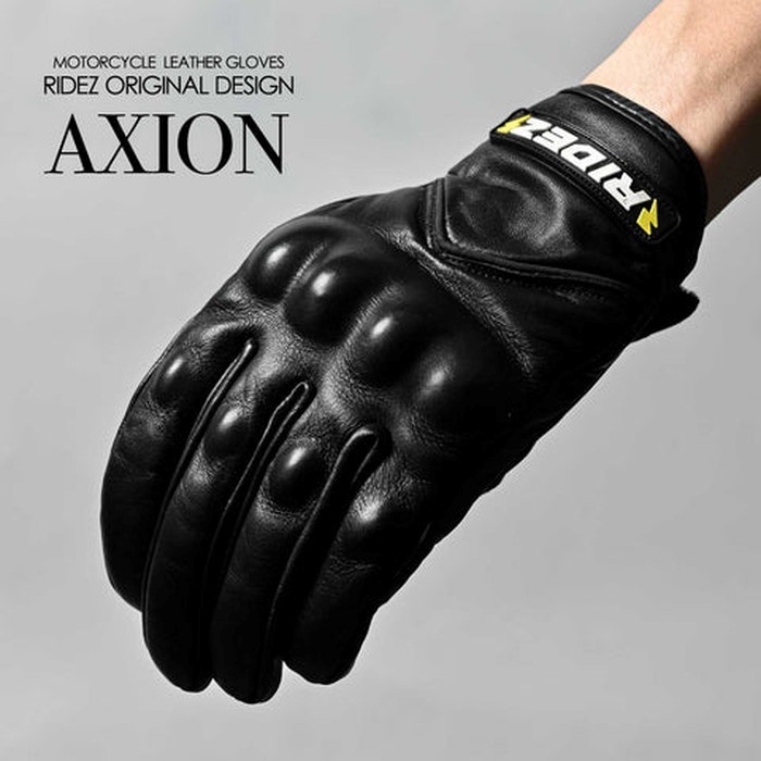 AXION GLOVES Black RLG261｜レザーグローブ｜の通販なら、オートバイ
