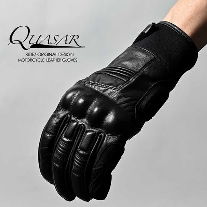 QUASAR GLOVES Black RLG263｜レザーグローブ｜の通販なら、オートバイ