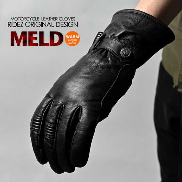 【今だけお買い得！】 Leather Gloves MELD GLOVES BLACK RWG06｜レザーグローブ｜の通販なら、オートバイ