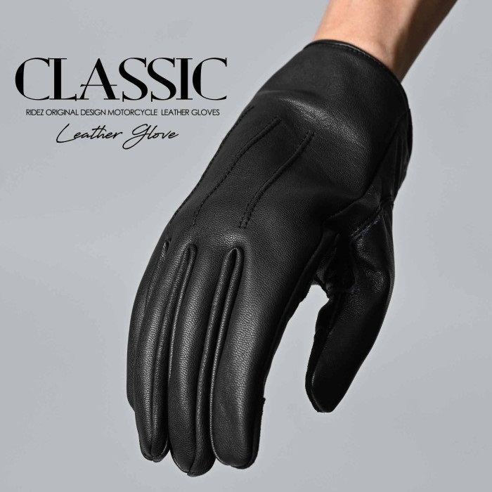 CLASSIC MOTO GLOVES BLACK RLG77｜レザーグローブ｜の通販なら