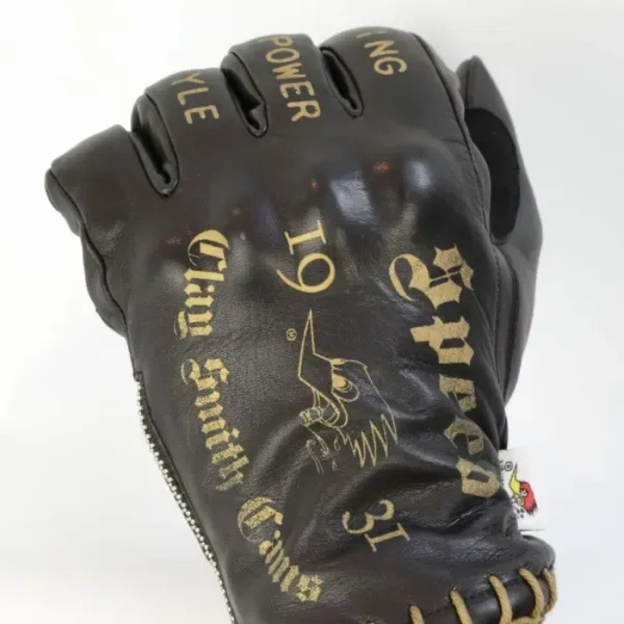 SWITCHBLADE チェーンレザーグローブ Mサイズ カワサキレザーグローブで快適ライディングを！今すぐ購入を！