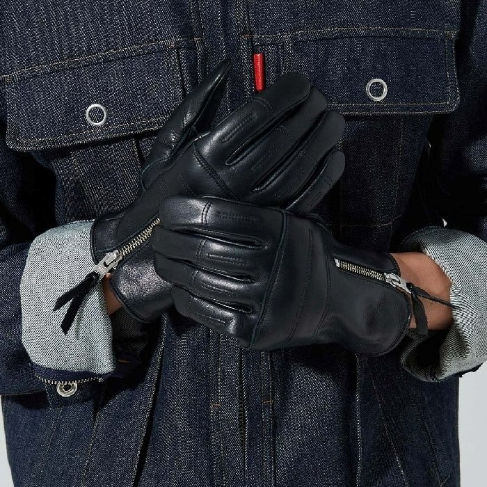 3358 ROX GLOVE レザーパンチンググローブ ブラック｜レザーグローブ