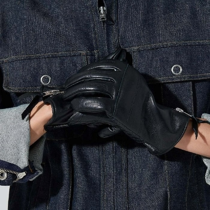 3358 ROX GLOVE レザーパンチンググローブ ブラック｜レザーグローブ