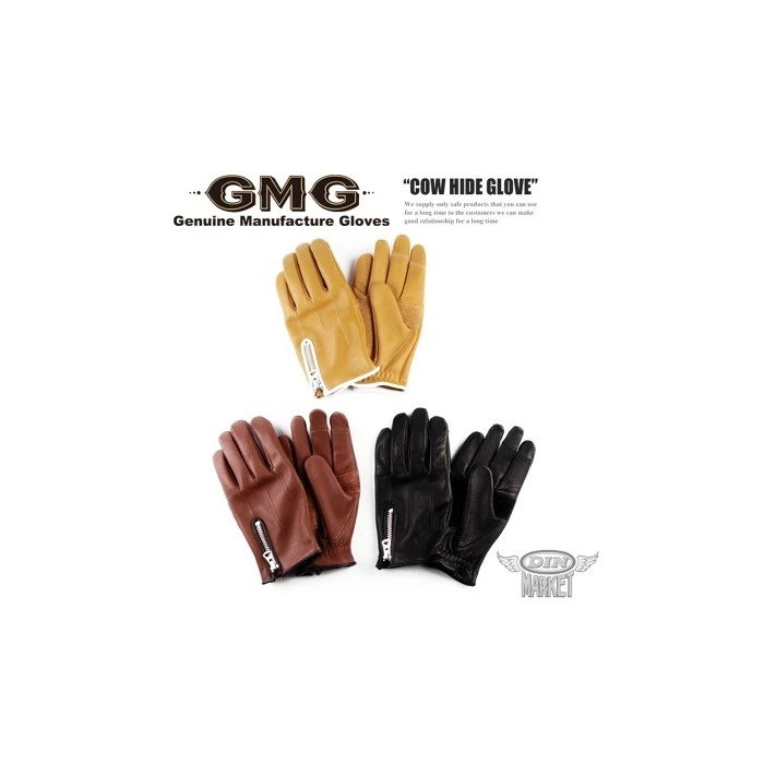 GMG-10 カウハイド COW HIDE グローブ イエロー｜レザーグローブ｜の