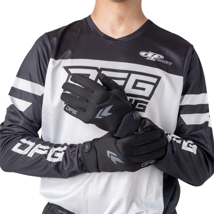 うぃんた ウィンターライド グローブ ブラック/グレー｜オフロードグローブ｜の