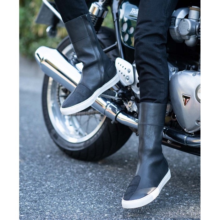 レディース 4336 LEATHER HIGH SNEAKER M2 レザーブーツ ブラック