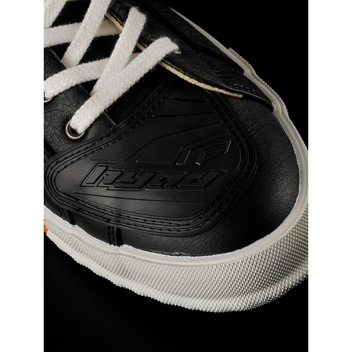 HYF002 HIGH-CUT RIDE SNEAKERS (レザースニーカー) BLACK/ORANGE