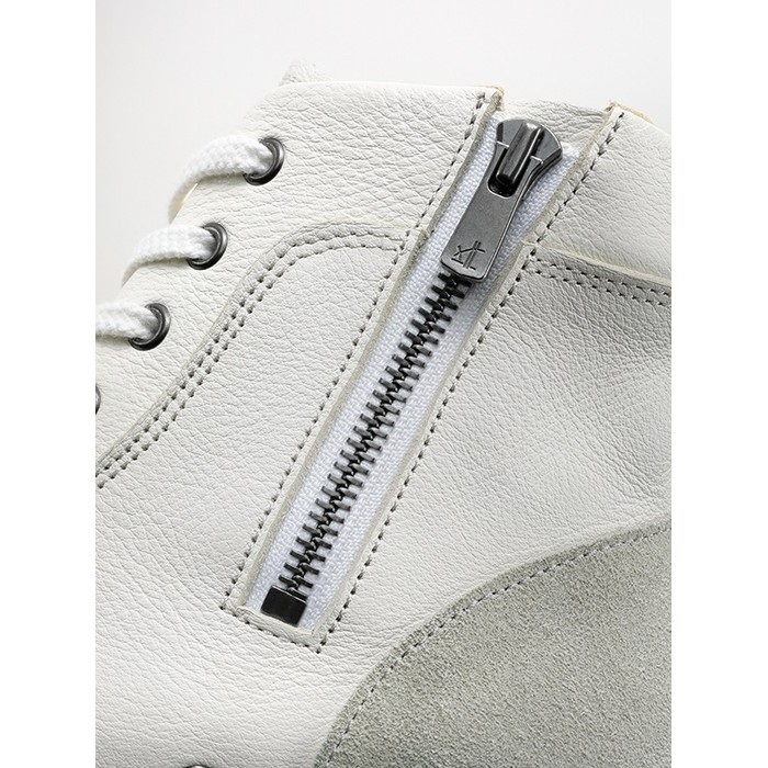 HYF003 HIGH-CUT RIDE SNEAKERS (レザースニーカー) BLACK｜シューズ