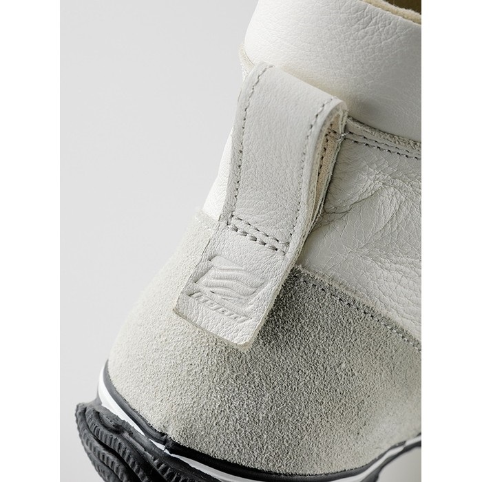 HYF003 HIGH-CUT RIDE SNEAKERS (レザースニーカー) BLACK｜シューズ