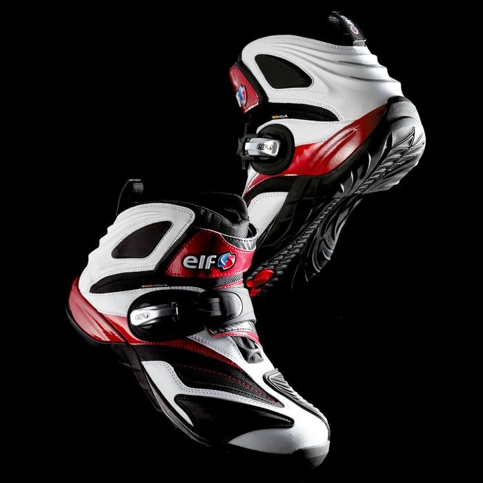 elf synthese14 白/赤27.0cm ELF エルフ シンテーゼ14 SYNTHESE14 防水ライディングシューズ