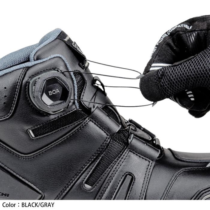 RSS006 DRYMASTER BOA ライディングシューズ BLACK/GRAY