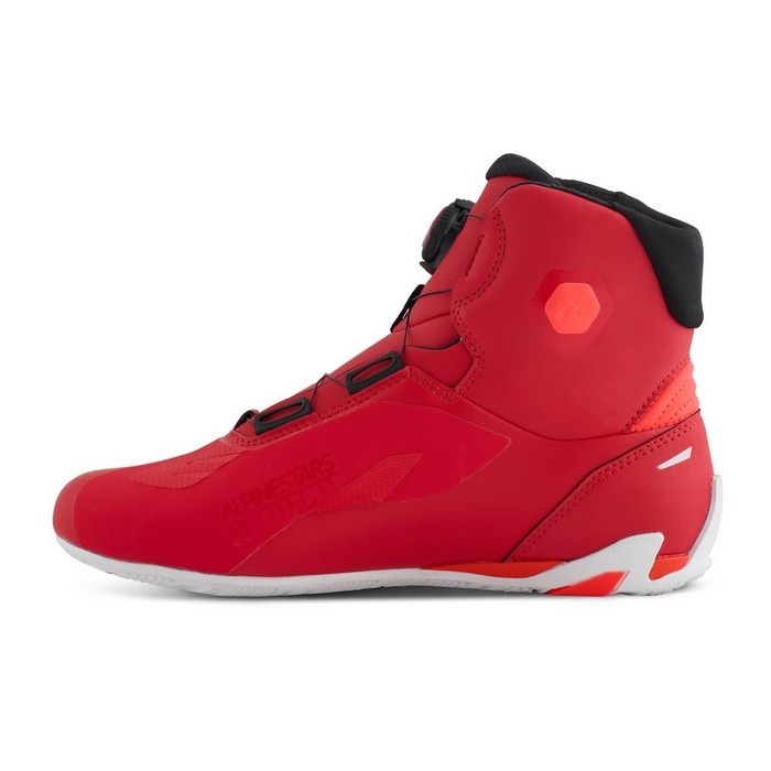 Alpinestars FASTER-4 BOA SHOEレッド バイクシューズ FASTER-4 BOA SHOES ASIA ライディングシューズ 321 RED WHITE