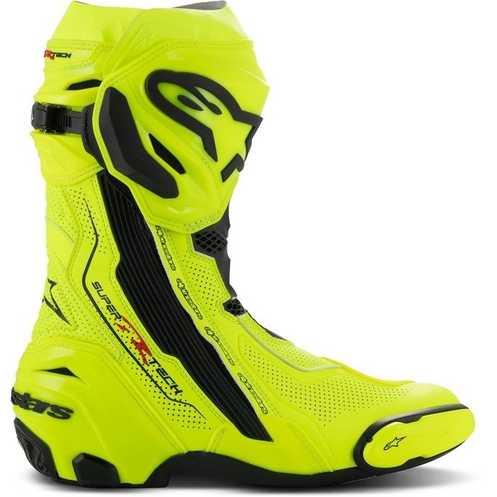 SUPERTECH-R VENTED BOOTS レーシングブーツ 551 YELLOW FLUO BLACK 