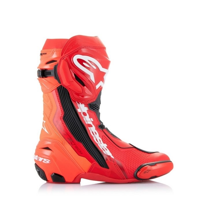 Silverstone レーシングシューズ レッド 2015年製 SUPERTECH-R BOOTS レーシングブーツ 3029 BRIGHT FLUO｜レーシング