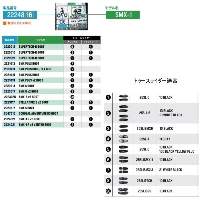 TOE SLIDER トゥースライダー 25SLITECH｜レーシングブーツ関連・補修