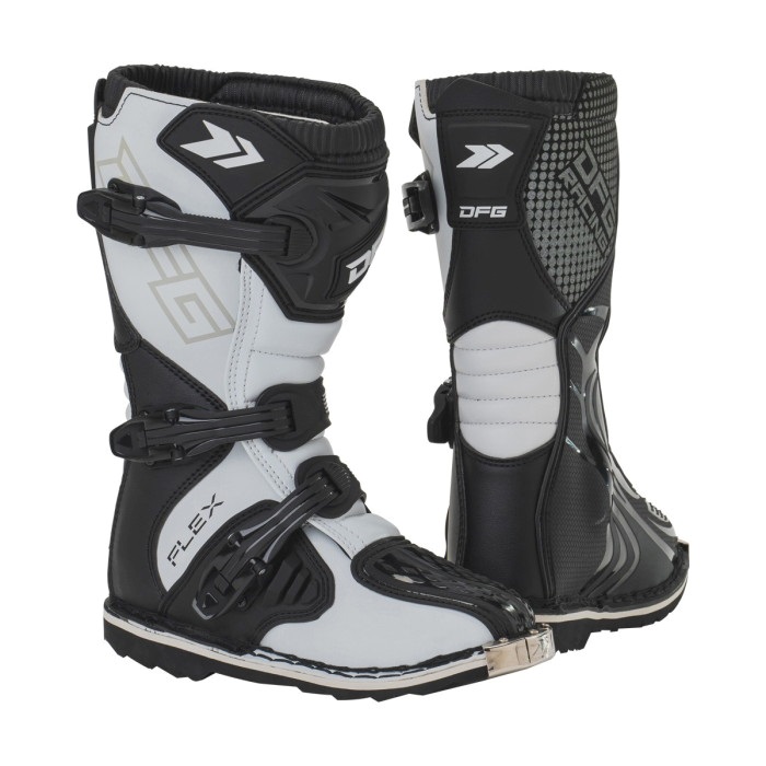 フレックスブーツ ユース ブラック/ホワイト｜オフロードブーツ