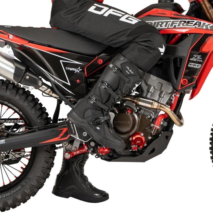 バイクブーツ 2.0 ブラック/レッド フレックスブーツ2.0 ブラック｜オフロードブーツ｜の通販なら
