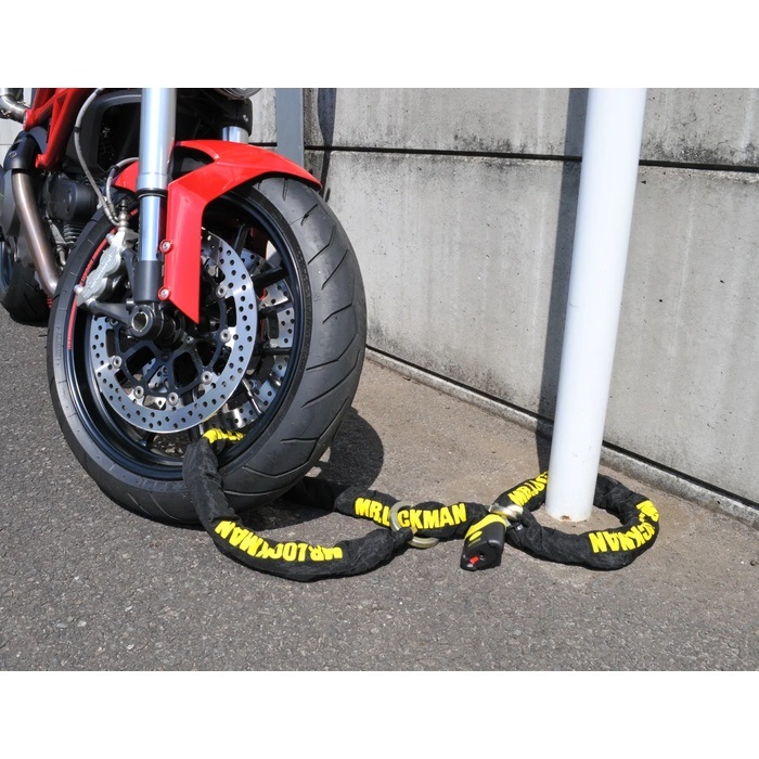 ワイルドスライダーチェーン&ロングガイドパッドロック ストロング8