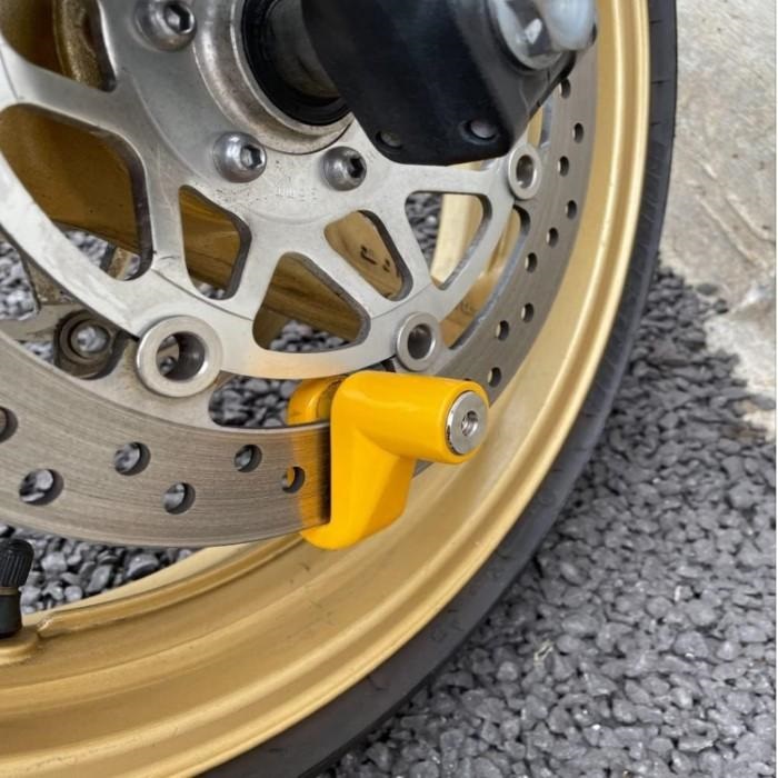 YK-037 コンパクトディスクロック イエロー｜ディスクロック・グリップ