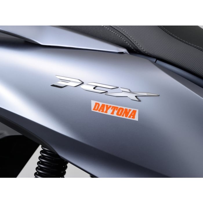 DAYTONA＞ ステッカー 白/オレンジ（文字）｜ステッカー・ワッペン｜の