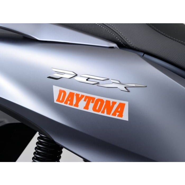 DAYTONA＞ ステッカー 白/オレンジ（文字）｜ステッカー・ワッペン｜の